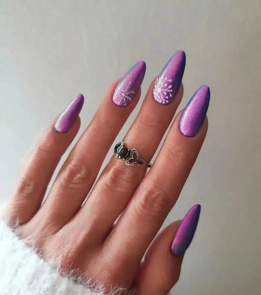 Purple Winter Nails 2023-2024 20 Ideas: Get Ready for a Stylish Season!