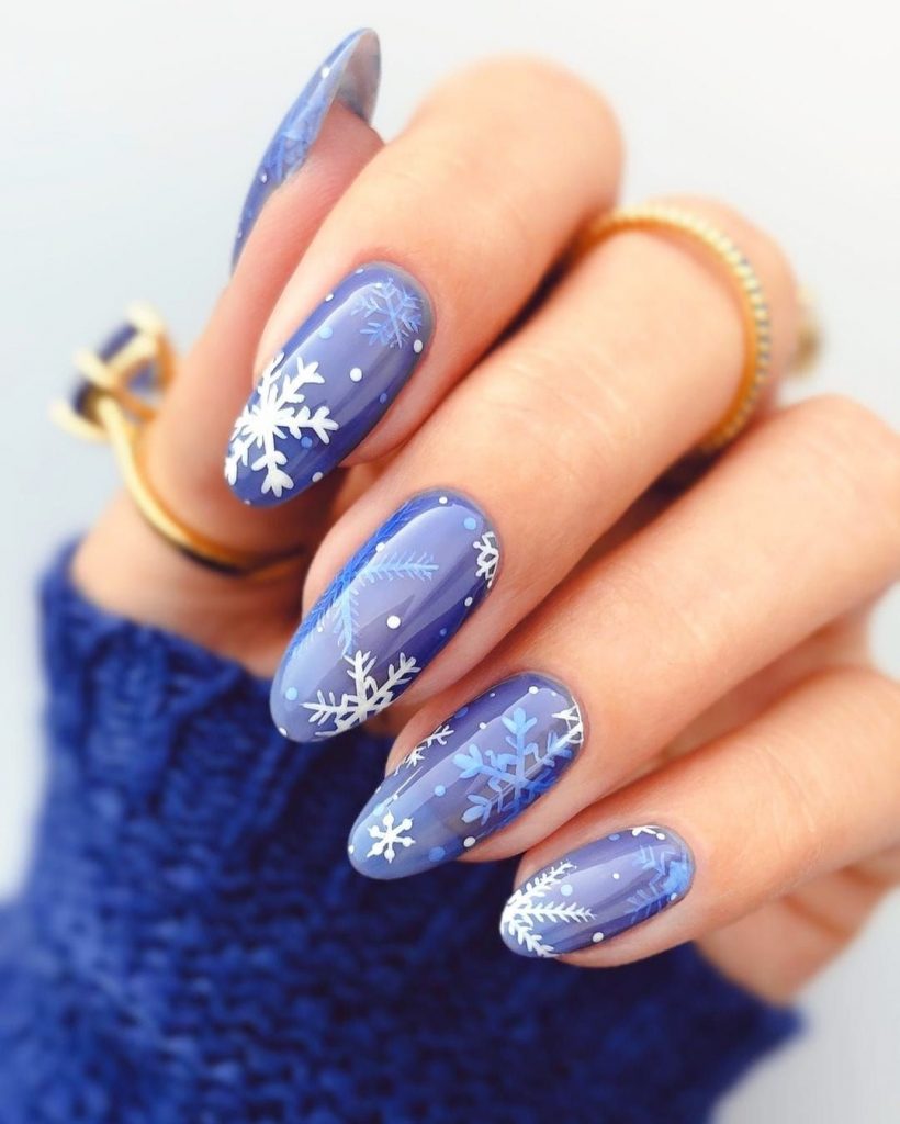 Blue Winter Nails 2023 - 2024 18 Ideas: Nail Art Trends to Embrace