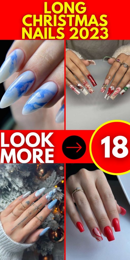 Long Christmas Nails 2023 18 Ideas: Nail Art Inspiration for the Festive Season