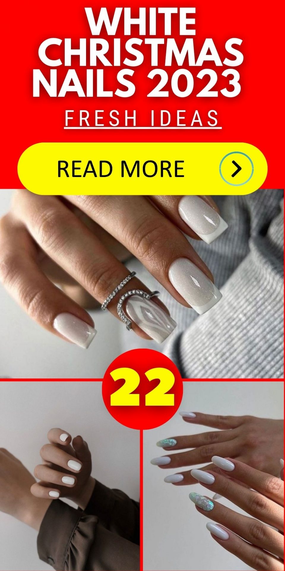 White Christmas Nails 2023: Trending Colors