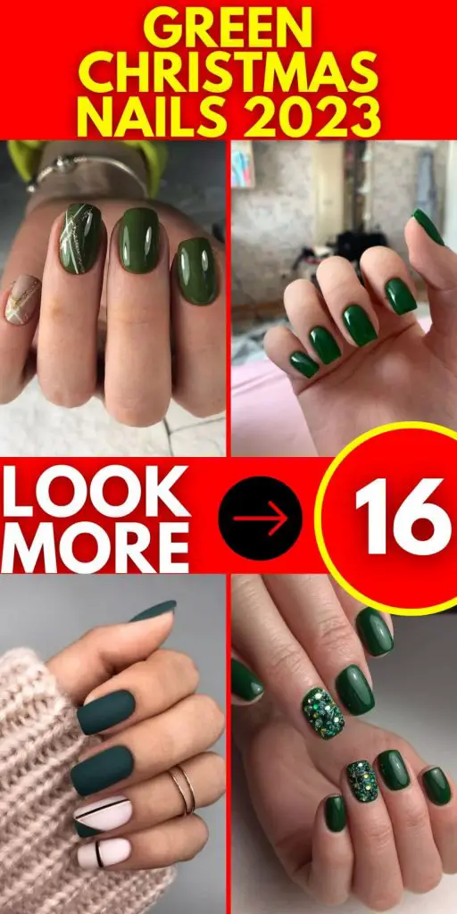 Green Christmas Nails 2023 16 Ideas: Get Festive with These Creative ...