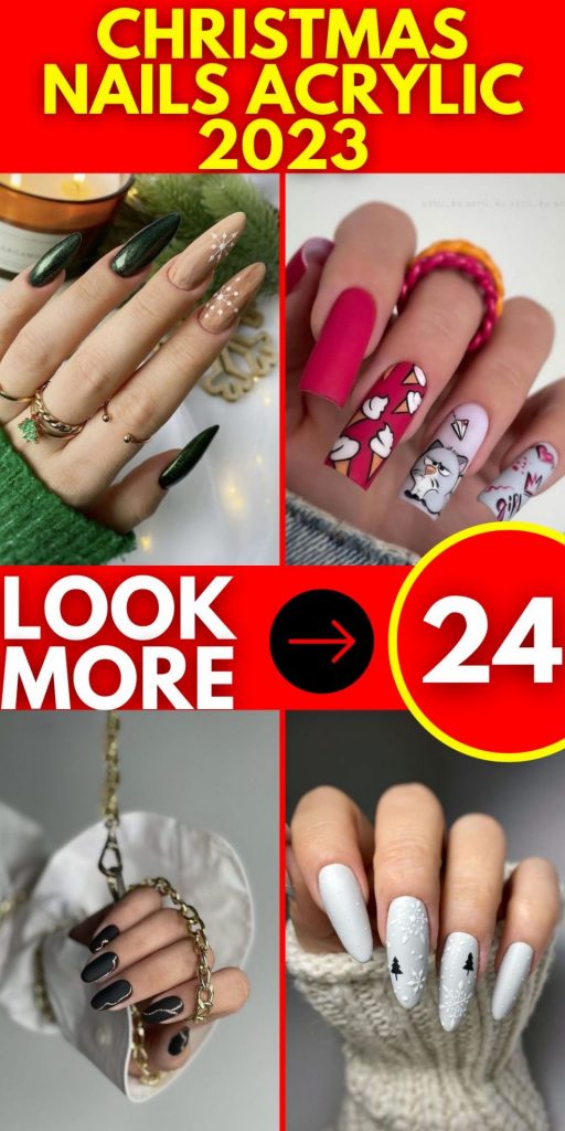 Christmas Nails Acrylic 2023 24 Ideas: From Red to Coffin Long Trends