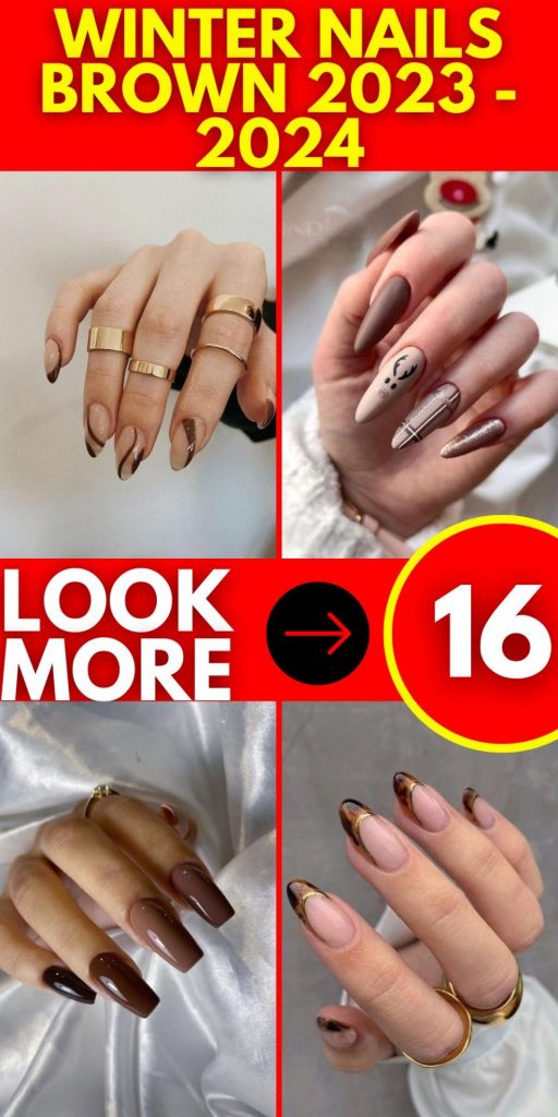 Winter Nails Brown 2023 - 2024 16 Ideas: Embrace the Cozy and Chic