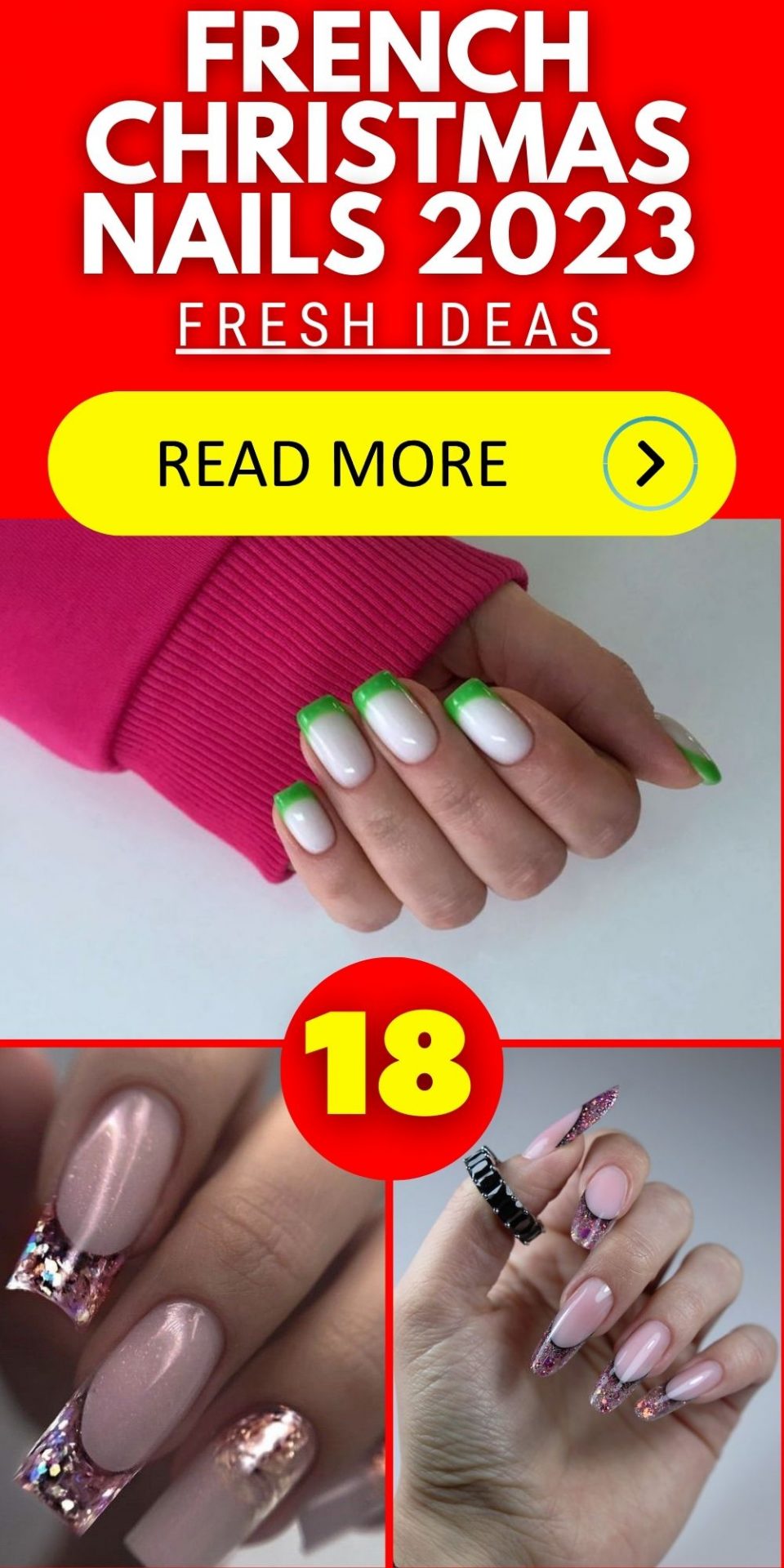 French Christmas Nails 2023 18 Ideas: Glam Up Your Holidays - women ...