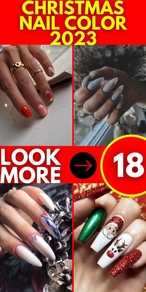 Christmas 2023 Nail Color 18 Ideas: From Classic Red to Disney Art