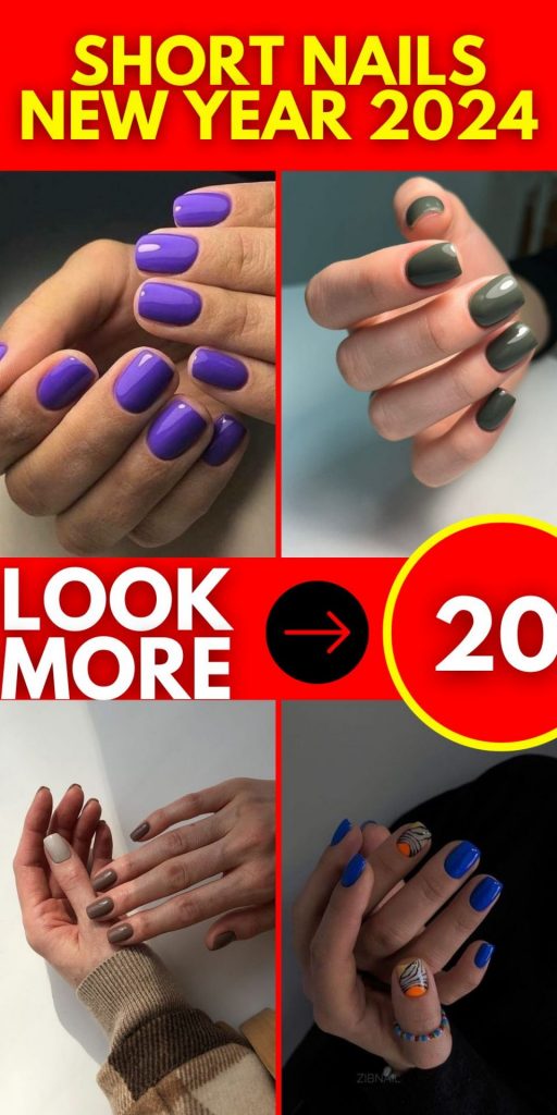 Short Nails - New Year 2024 20 Ideas