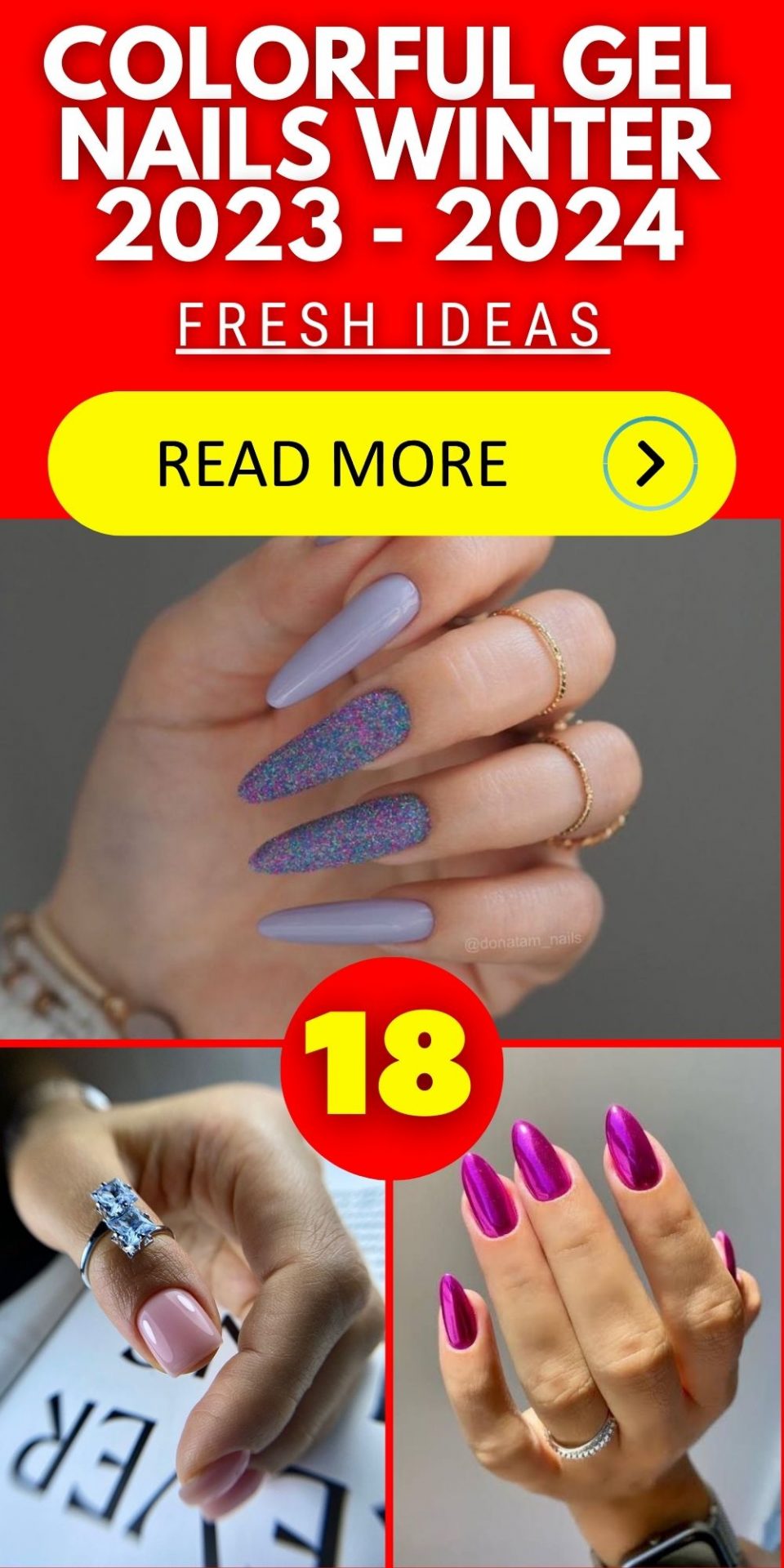 Colorful Gel Nails Winter 2023 2024 18 Ideas Fall Update Ideas