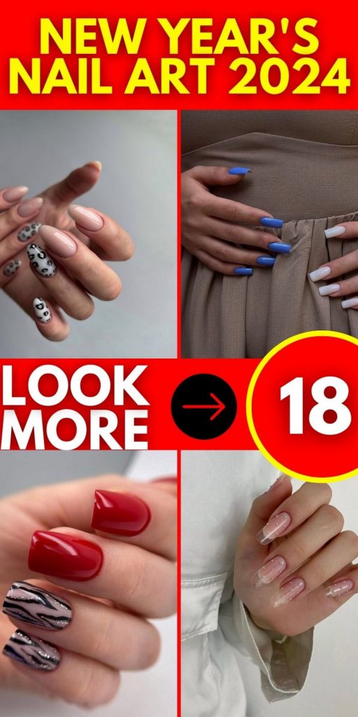 New Year's Nail Art 2024 18 Ideas: Lunar, Chinese Inspirations & Trendy Designs