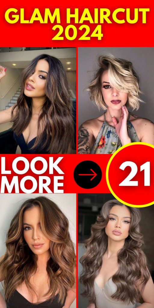 Glam Haircut 2024 21 nápadů: Styly pro ženy inspirované Hollywoodem