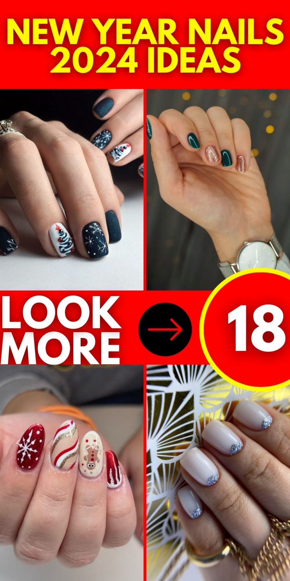 2024 Nail Trends: Designs, Almond Shapes, Glitter, and More - Lunar New Year & Christmas