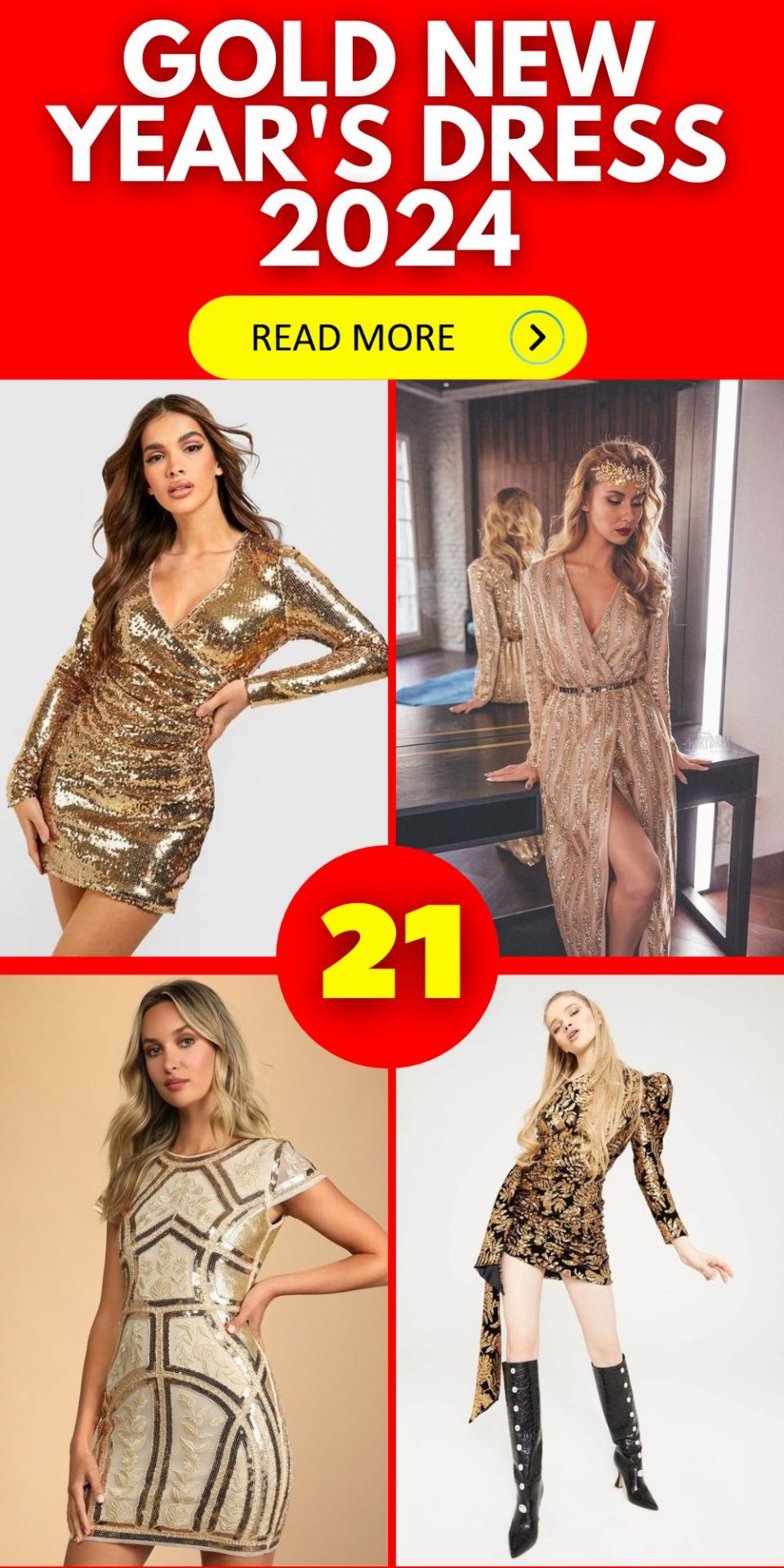 Shine Bright in 2024 Glamorous Gold New Year's Dress Ideas Rose Gold — free download