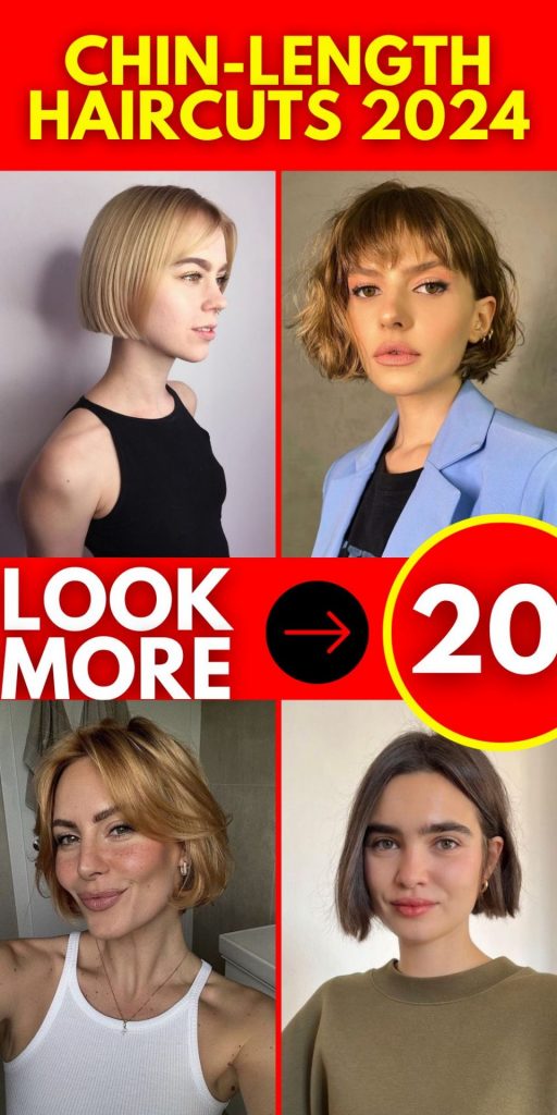 Chin-Length Haircuts 2024 20 Ideas: Trends for Fine and Thick Hair, Round Faces, and More