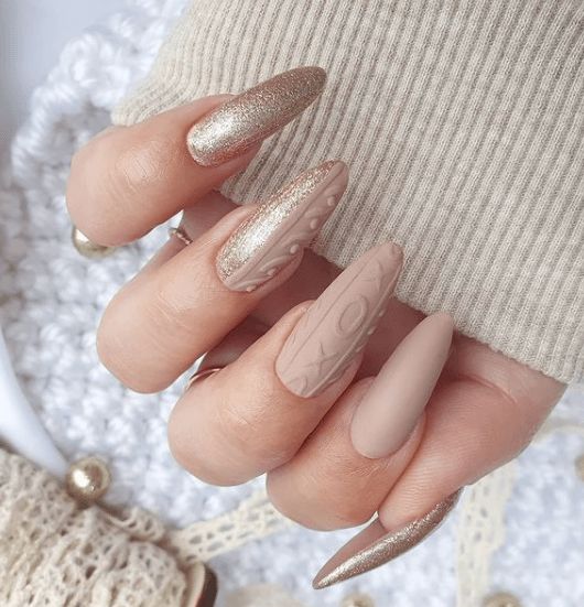 Pretty Winter Nails 2023 - 2024 18 nápadů