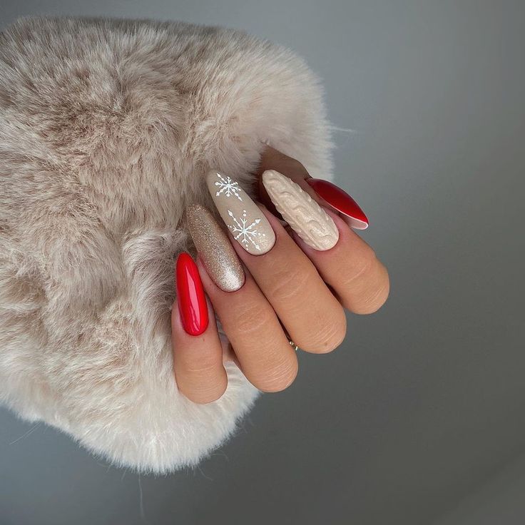 Pretty Winter Nails 2023 - 2024 18 nápadů