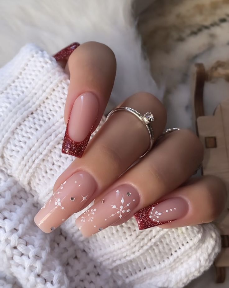 Holiday Gel Nails Winter 2023 - 2024 16 Ideas