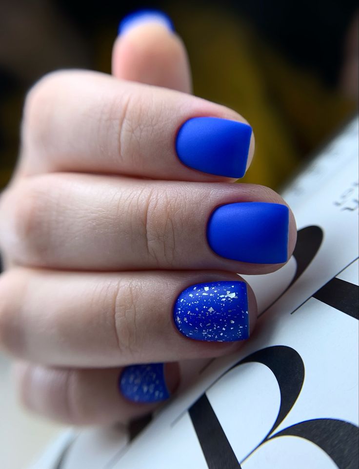 Short New Years Blue Nails 2024 18 Ideas: Trendiest Nail Designs & 2024 Trends