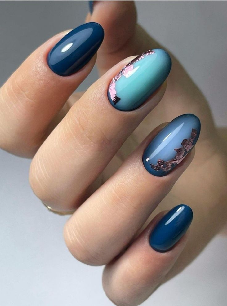 Colorful Gel Nails Winter 2023 - 2024 18 Ideas