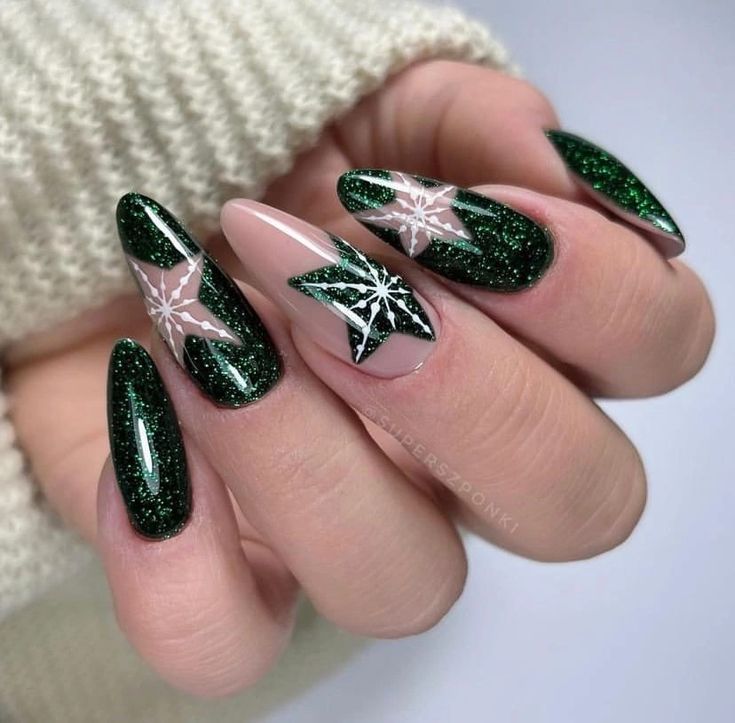 Green Christmas Nails 2023 16 Ideas: Get Festive with These Creative Nail Designs