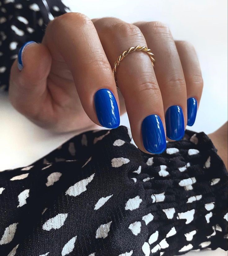 Short New Years Blue Nails 2024 18 Ideas: Trendiest Nail Designs & 2024 Trends