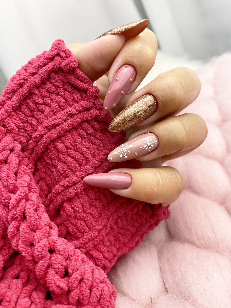 Pink Christmas Nails 2023 18 Ideas: A Festive Nail Art Guide