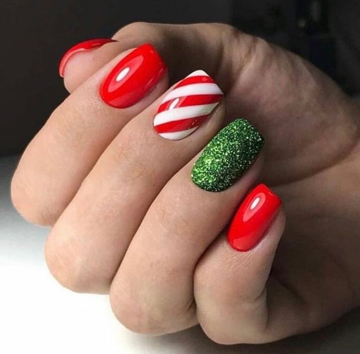 Green Christmas Nails 2023 16 Ideas: Get Festive with These Creative Nail Designs