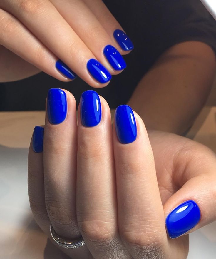 Short New Years Blue Nails 2024 18 Ideas: Trendiest Nail Designs & 2024 Trends