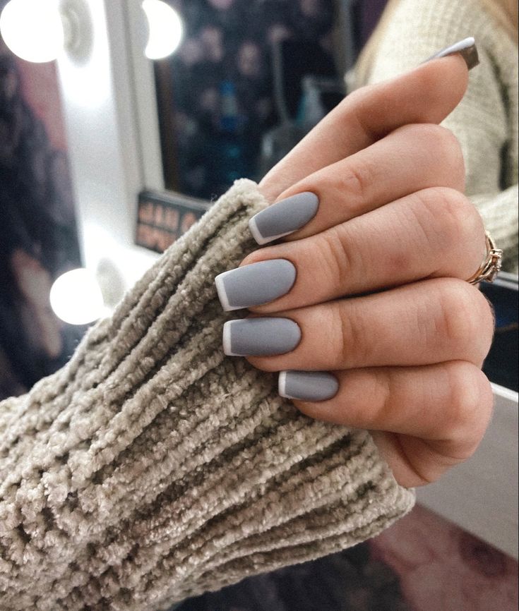 Matte Winter Nails 2023-2024 21 Ideas