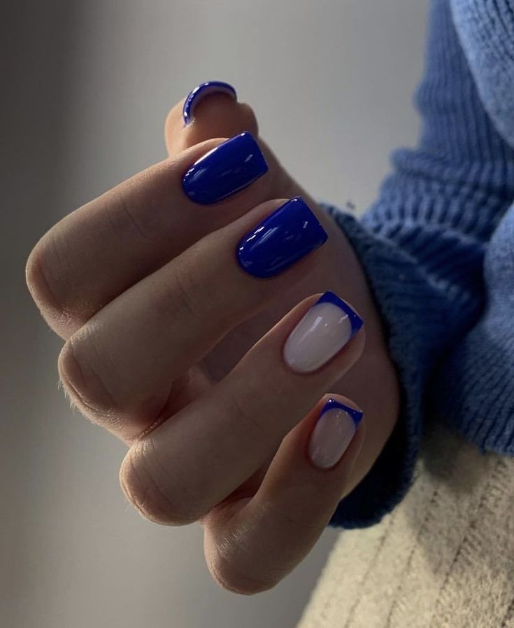 Short New Years Blue Nails 2024 18 Ideas: Trendiest Nail Designs & 2024 Trends