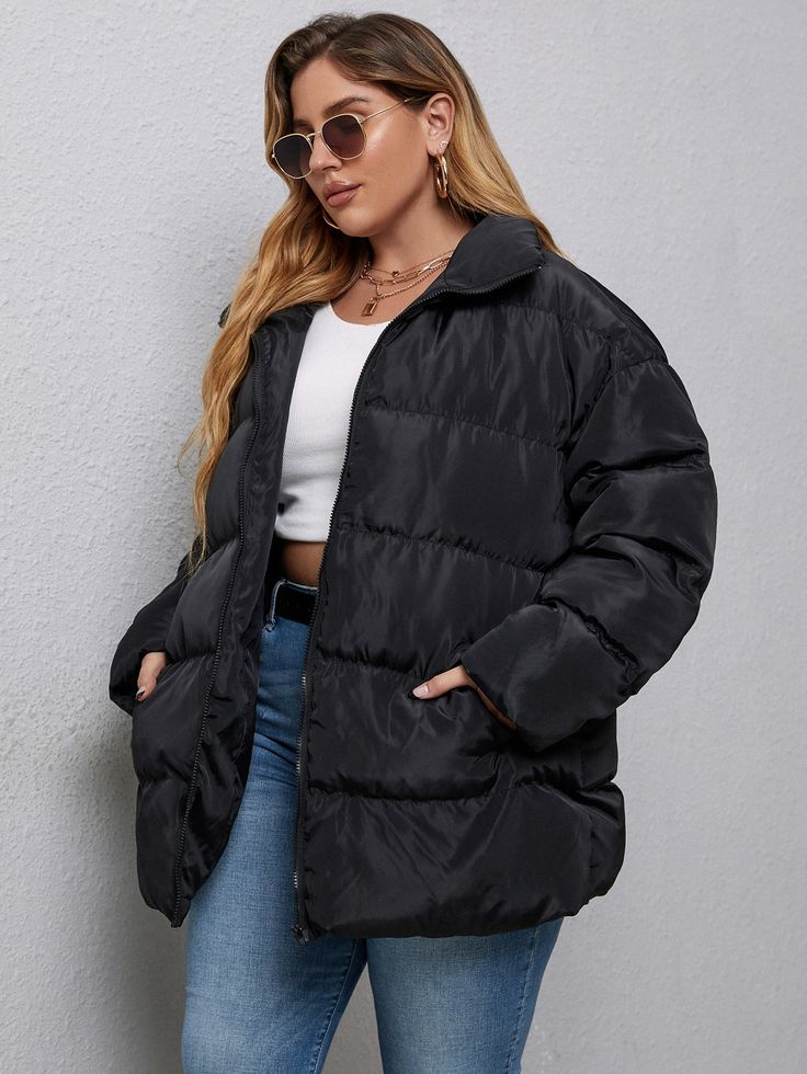 Trendy Winter Jackets for Plus Size Women 2023-2024: Denim, Leather ...
