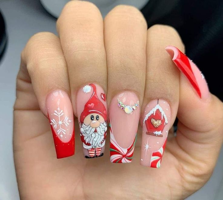 French Christmas Nails 2023 18 Ideas: Glam Up Your Holidays