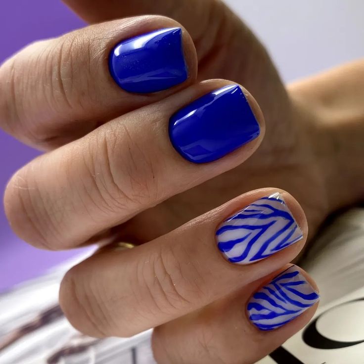 Short New Years Blue Nails 2024 18 Ideas: Trendiest Nail Designs & 2024 Trends