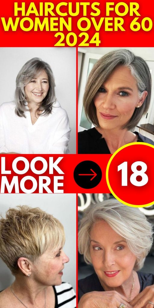 Stylish Haircuts for Women Over 60 in 2024 18 Ideas: Short, Medium, and More