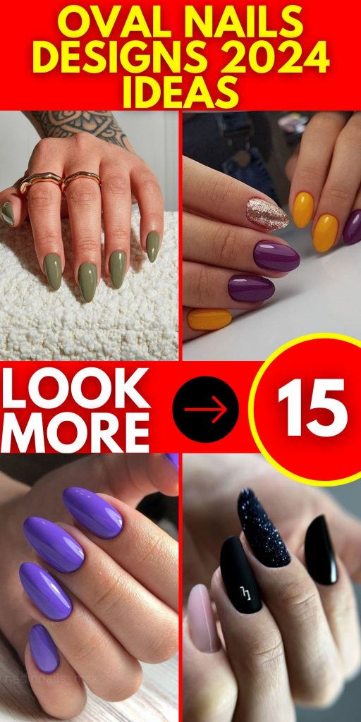 2024's Top Oval Nail Designs 15 Ideas