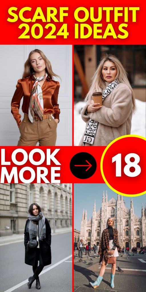 Stay Chic in 2024 with Scarf Outfit Ideas Fendi, Burberry, Gucci & More