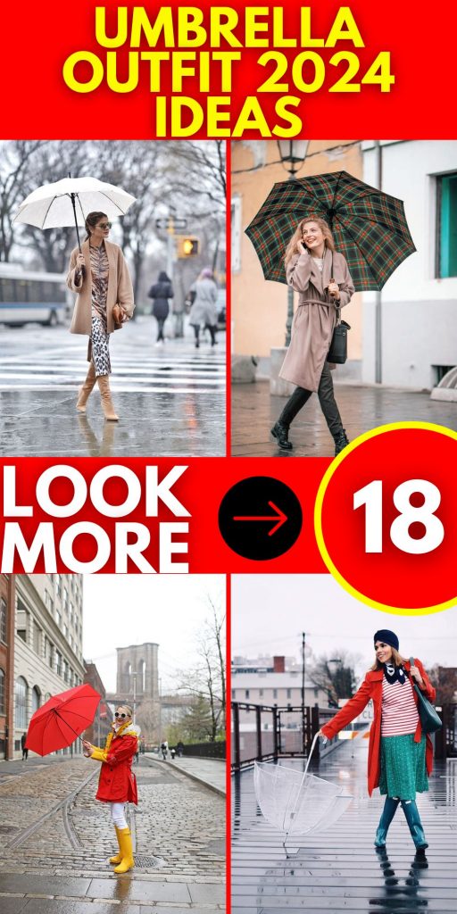 Stylově obejmout déšť: Umbrella Outfit 2024 18 nápadů