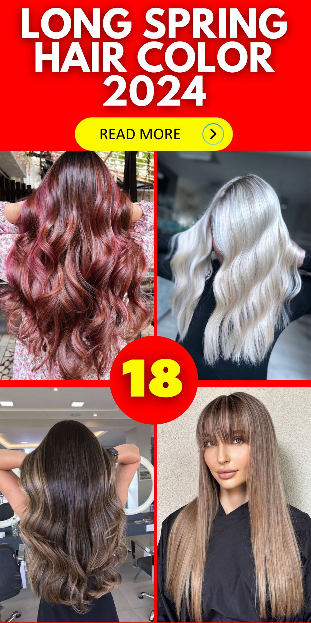 Top Long Spring Hair Colors 2024 Inspo for & Blondes Alike
