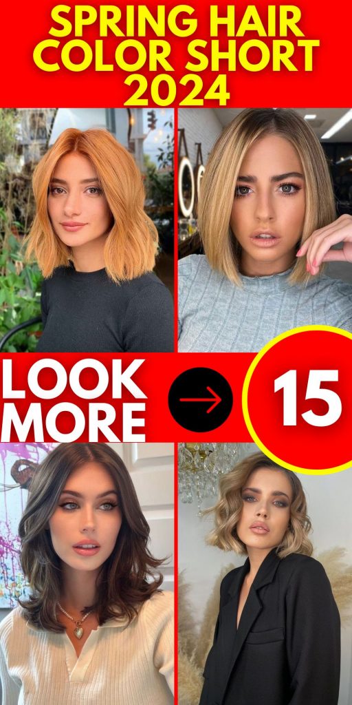 Spring Hair Color Short 2024 15 Ideas: Revamp Your Look with Vibrant Trends