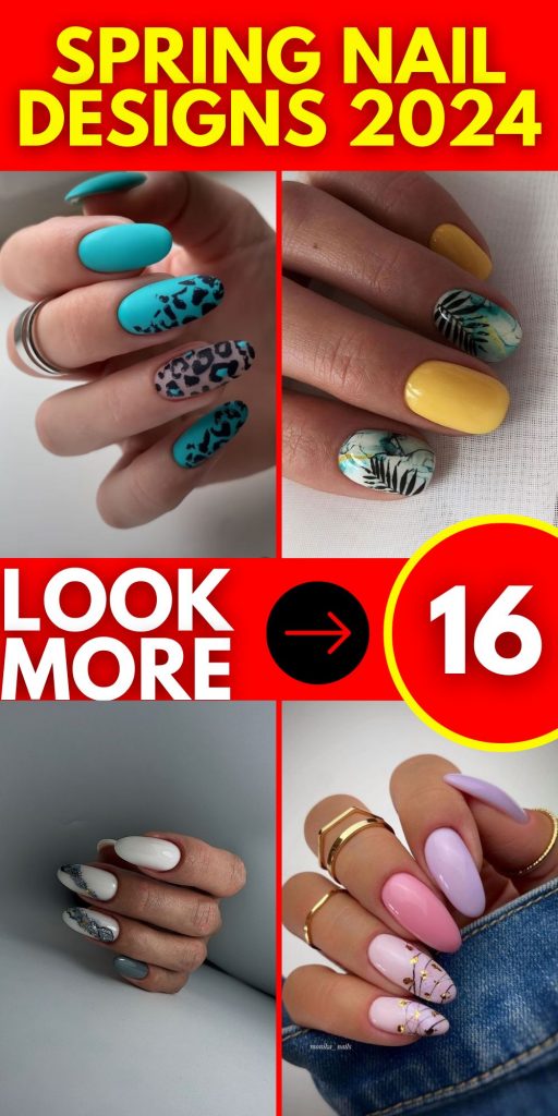 Spring Nail Designs 2024 16 Ideas:  A Fresh Take on Style and Color