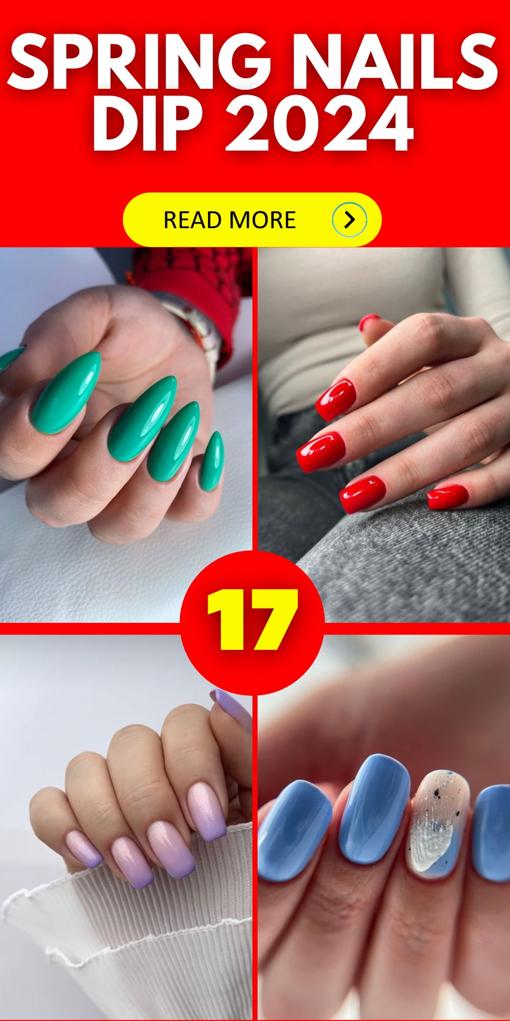 Embrace Spring 2024 with Trendy Dip Nail Colors and Designs