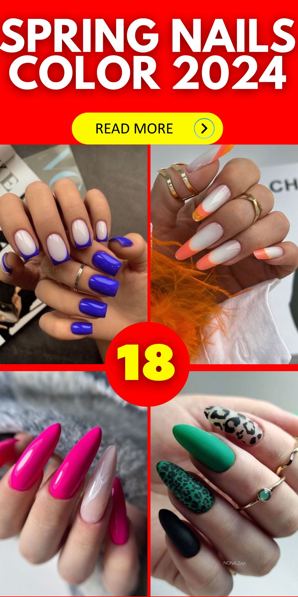 Explore the Best Spring 2024 Nail Color Trends - Bright, Fun, and Chic