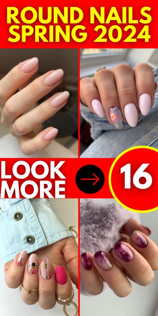 Embracing Elegance: Round Nails for Spring 2024 16 Ideas