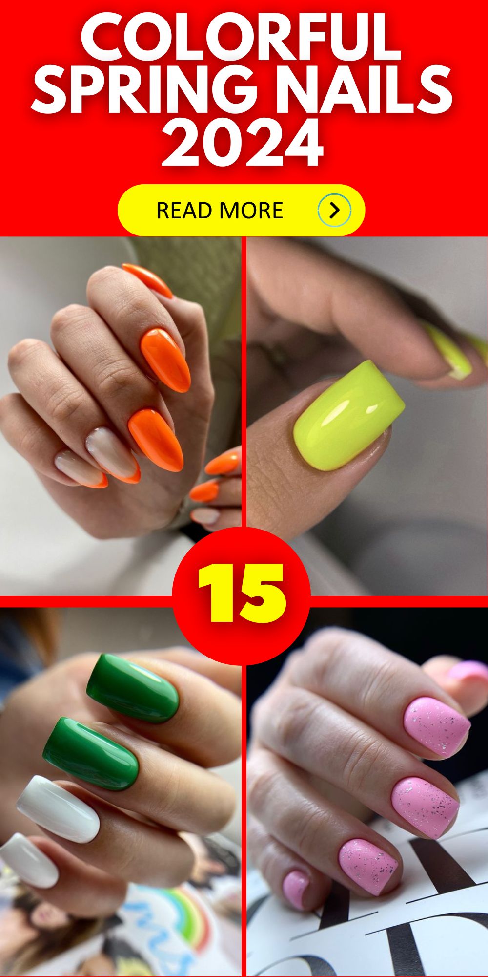 Colorful Spring Nails 2024: Embrace New Seasonal Acrylic Designs