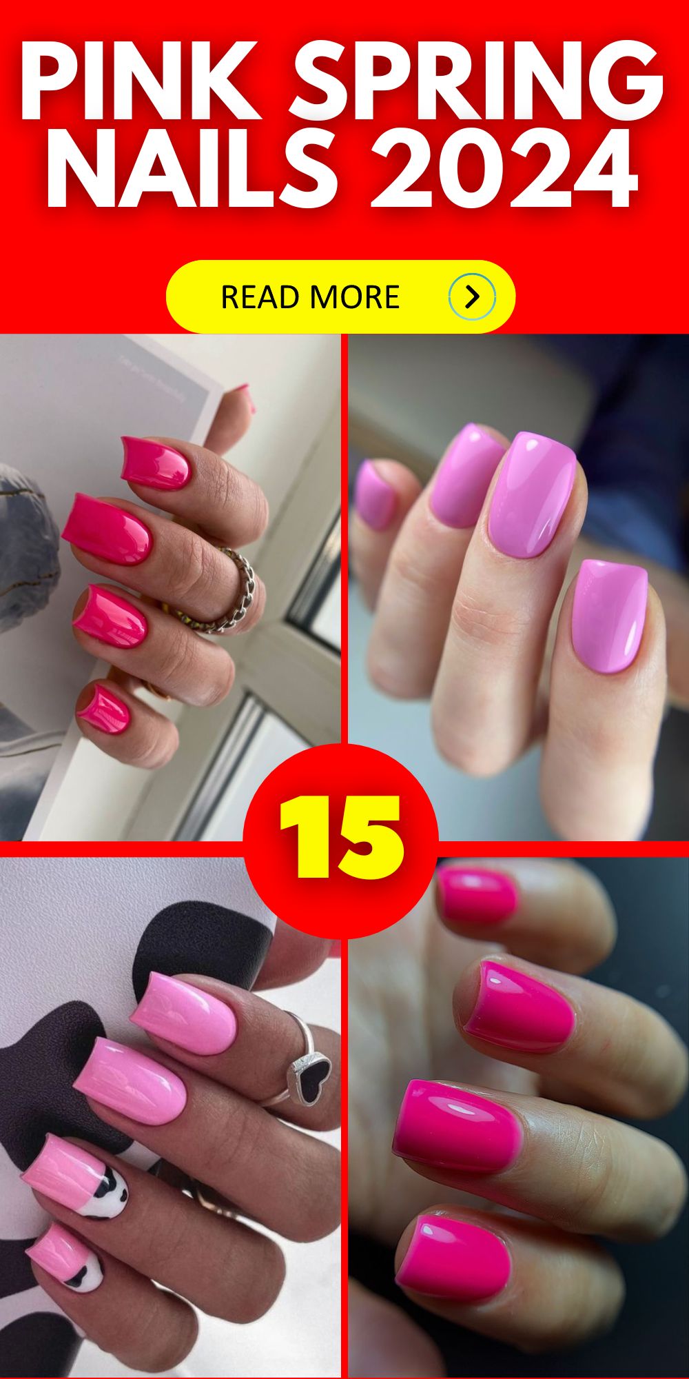 Stunning Pink Spring Nails 2024: Light, Bright & Chic Designs