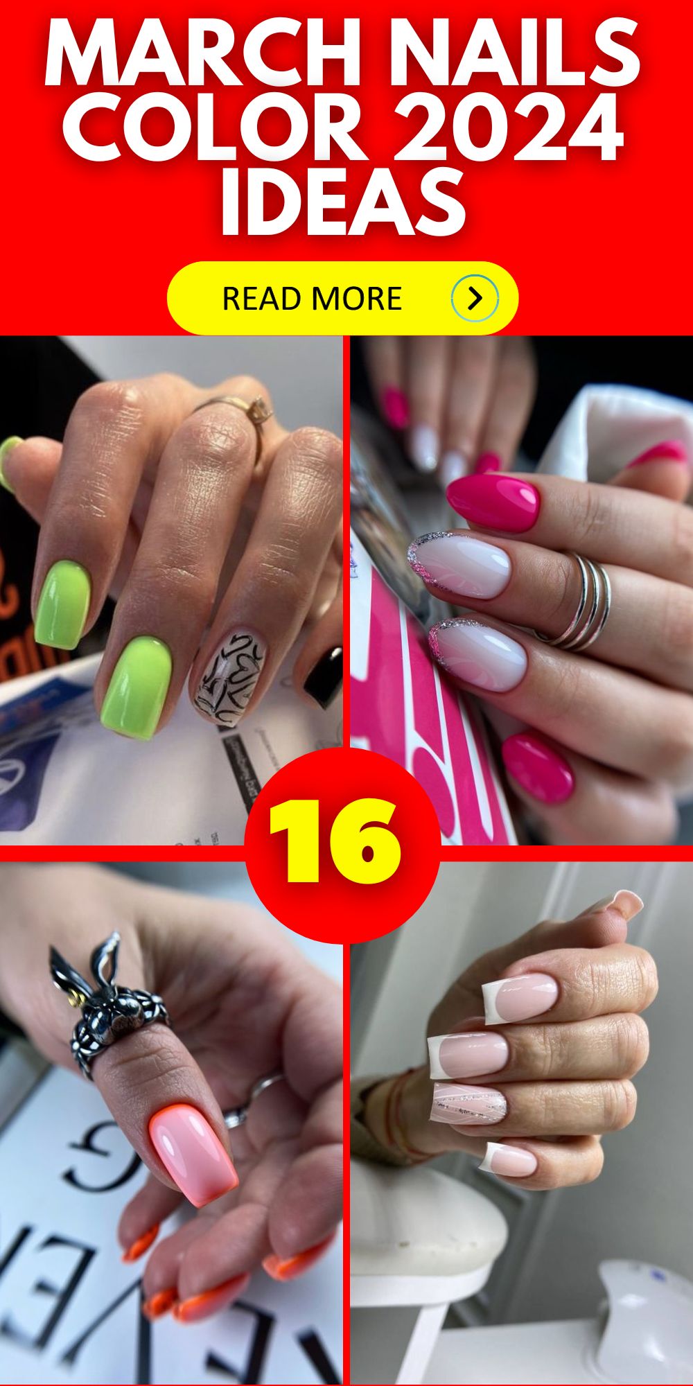 Explore March 2024's Nail Color Trends: From Bright Gel to Chic Dip Ideas