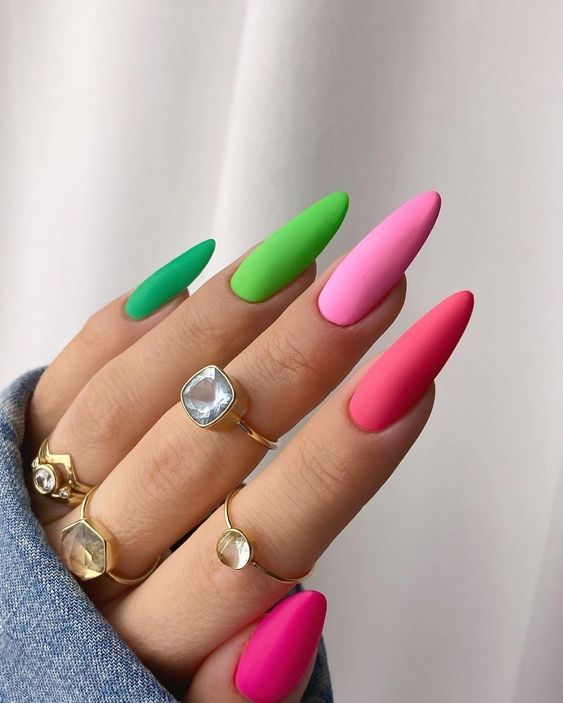 Embracing the Spectrum: Multicolor Nails Spring 2024 16 Ideas