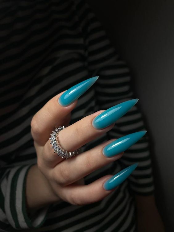 Chic and Shimmering: Spring Long Nails 2024 16 Ideas