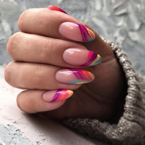 Embracing the Spectrum: Multicolor Nails Spring 2024 16 Ideas