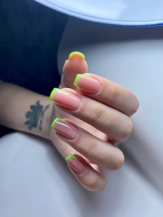 Discover Spring French Nails 2024 Fresh Designs & Colorful Tips