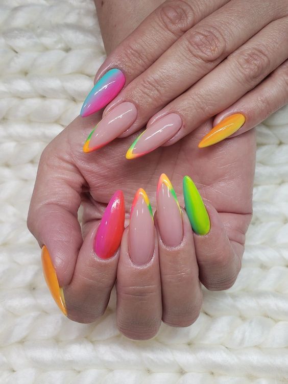 Spring Rainbow Nails 2024 15 Ideas: A Burst of Color and Creativity