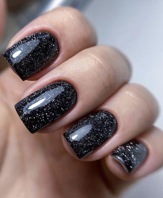 Embrace the Sparkle: Spring Nail with Glitter 2024 16 Ideas